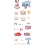 Figurines miniatures - SYLVANIAN FAMILIES - 5646 - La fille Chat bicolore et son goûter d'anniversaire