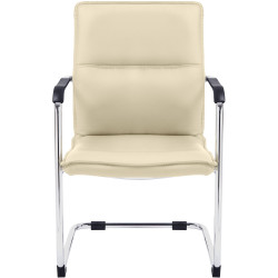 Ensemble de 2 chaises visiteurs couleur crème Seattle