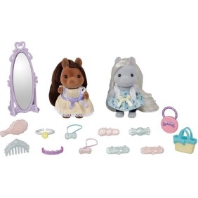 SYLVANIAN FAMILIES - Les amis poney et leurs kits de coiffure