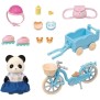 La fille panda, son vélo et sa remorque - SYLVANIAN FAMILIES - 5652 - Pour enfant a partir de 3 ans