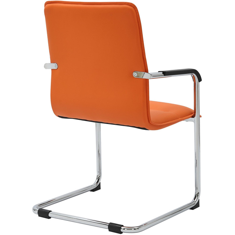 Lot de 2 chaises visiteurs Seattle orange