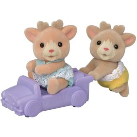 Poupée - SYLVANIAN FAMILIES - Les jumeaux Renne - Blanc - Mixte - 5693