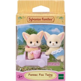 Poupée - SYLVANIAN FAMILIES - Les jumeaux Fennec - Modele 5697 - Multicolore - Articulés