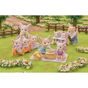 Set de pique-nique Fennec - SYLVANIAN FAMILIES - 2 personnages, vélo et accessoires