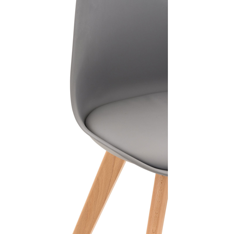 Ensemble de 4 chaises Linares grises
