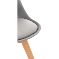 Ensemble de 4 chaises Linares en gris