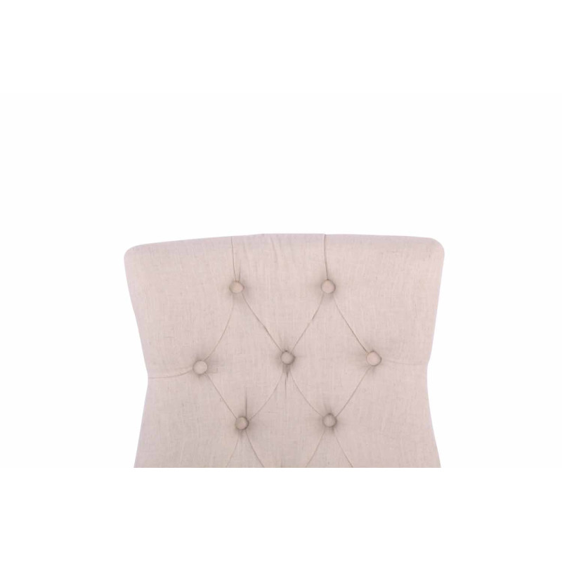 Ensemble de 2 chaises de salle à manger Aberdeen, tissu crème antique