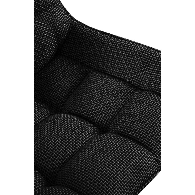 Chaise Saranda, tissu noir et gris titane