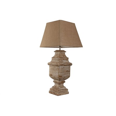 Lampe de bureau Home ESPRIT Marron Beige 50 W 220 V 35 x 35 x 83 cm