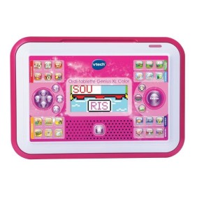 Ordi-Tablette Enfant VTECH Genius XL Color Rose - 2 en 1 avec écran couleur - Mixte - A partir de 5 ans