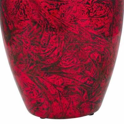 Vase Alexandra House Living Noir Rouge Céramique 17 x 48 x 28 cm