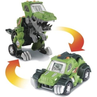 VTECH - Switch & Go Dinos - Drex, Super T-Rex (Jeep) - T-Rex interactif a transformer en Jeep tout terrain