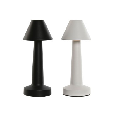 Lampe de bureau Home ESPRIT Blanc Noir 9 x 9 x 24 cm (2 Unités)