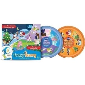 VTECH Funny Sunny - Pack 2 Disques N°2 - Histoires et chansons de Noël et Grandes histoires volume 1 - 3 a 8 ans