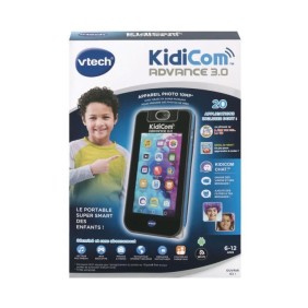 VTECH - KidiCom Advance 3.0 - Noir - Fonctionnalités High-Tech - 6-12 ans