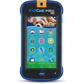 VTECH - Kidicom Max 3.0 - Portable enfant performant - 16 applications/jeux - 8 Go - Bleu