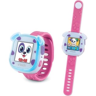 Montre Interactive Kidiwatch - VTECH - Rose - Pour Enfant a partir de 3 ans - Avec Animal Virtuel