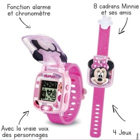 Montre-Jeu Interactive de Minnie - VTECH - Rose - Pour Enfant de 3 Ans et Plus