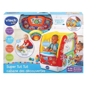 Aire de jeux - VTECH BABY - Super Tut Tut Cabane des Découvertes - Multicolore - Mixte - 9 mois+