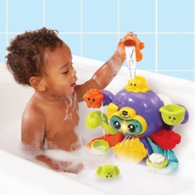 Jouet de Bain interactif VTECH BABY - Polo, Mon Poulpe Rigolo - Multicolore - Pour Bébé de 1 a 5 ans