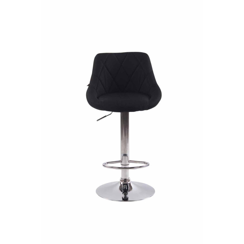 Lot de 2 tabourets de bar Lazio tissu C noir