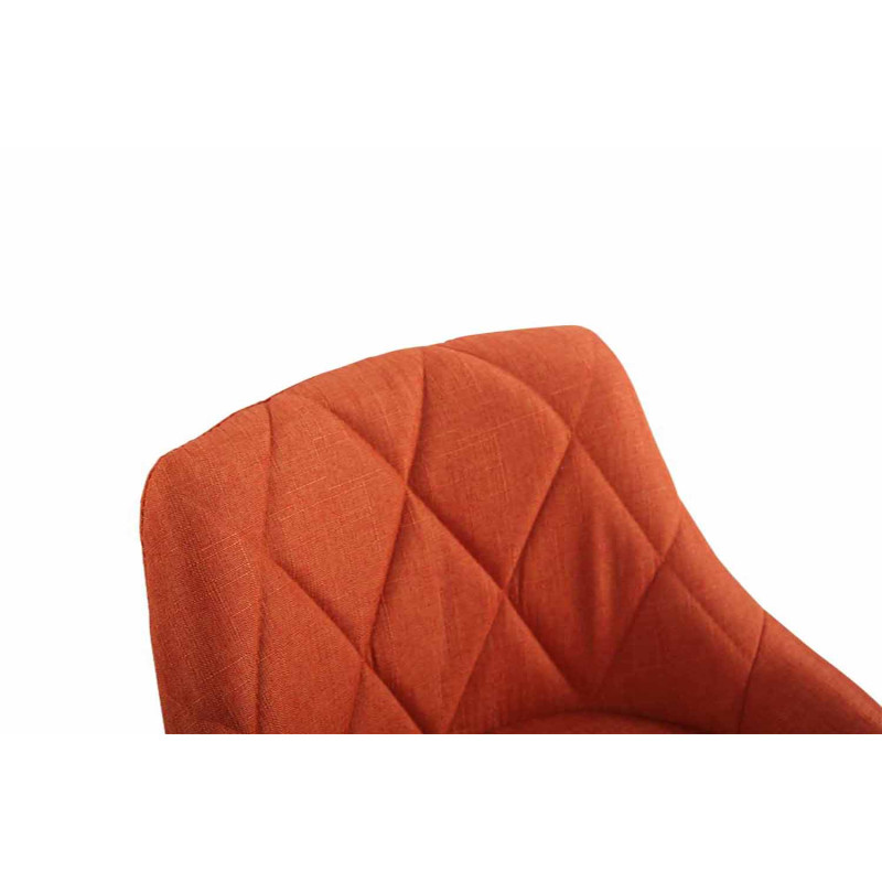 Lot de 2 tabourets de bar Lazio tissu C orange