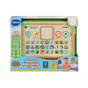 VTECH - Play Green - Tablette Éducative ABC Nature - Jouet Bois FSC