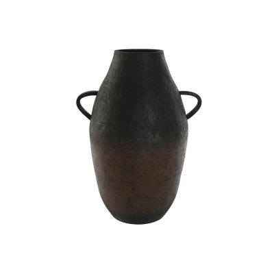 Vase Home ESPRIT Marron Noir Métal Vintage 38 x 29 x 51 cm