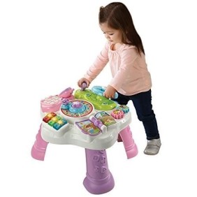 Table d'activités bilingue VTECH - Rose - Pour bébés de 9 a 36 mois