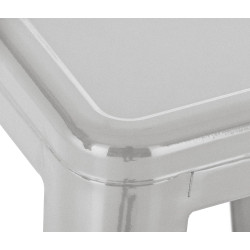 Lot de 2 tabourets de bar Joshua argent