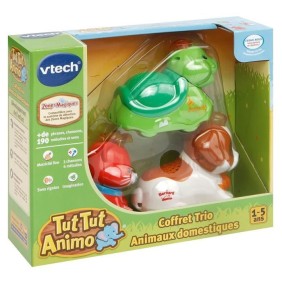 Coffret Trio Tut Tut Animo VTECH - Animaux Domestiques - 3 animaux parlants et roulants - Mixte - De 1 a 5 ans