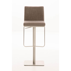 Tabouret de bar en tissu Panama E gris