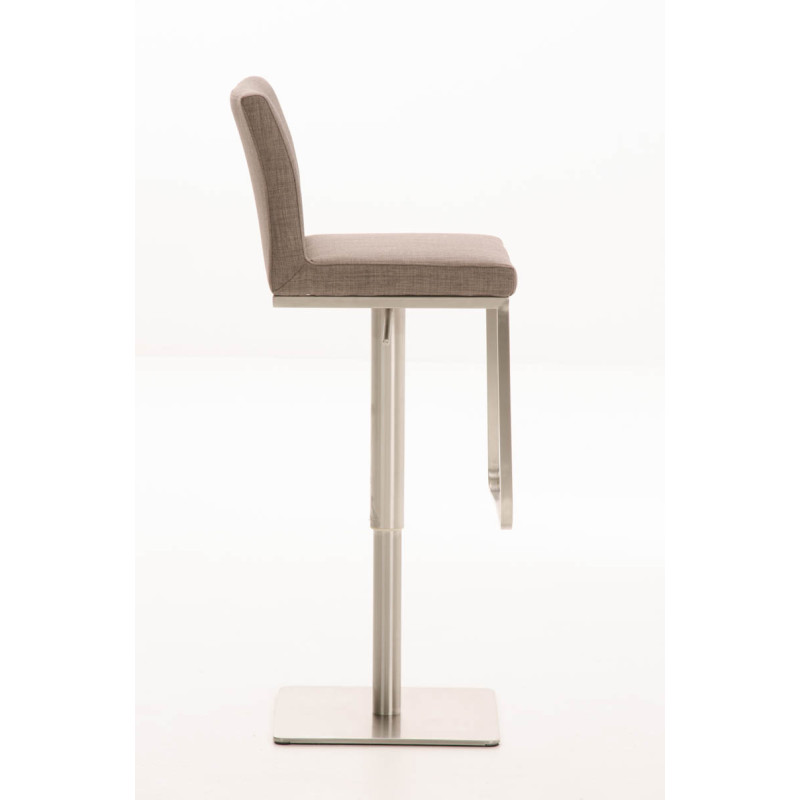 Tabouret de bar en tissu Panama E gris
