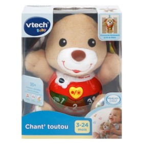 VTECH BABY - Peluche Interactive Enfant - Chant'toutou Brun