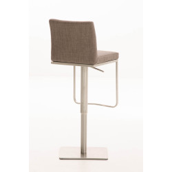 Tabouret de bar en tissu Panama E gris