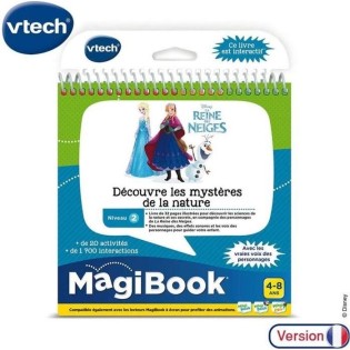 Livre Interactif Magibook - VTECH - La Reine des Neiges - Niveau 2 - 4 ans - Autocollants inclus