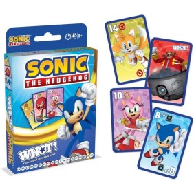 Whot! Sonic the Hedgehog - Jeu de cartes - WINNING MOVES - Jeu de cartes aux couleurs de Sonic pour toute la famille.