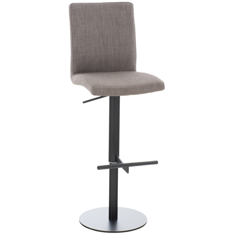 Tabouret de bar Cadiz en tissu gris