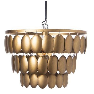 Suspension Alexandra House Living Or Métal 60 W 47 x 34 x 47 cm