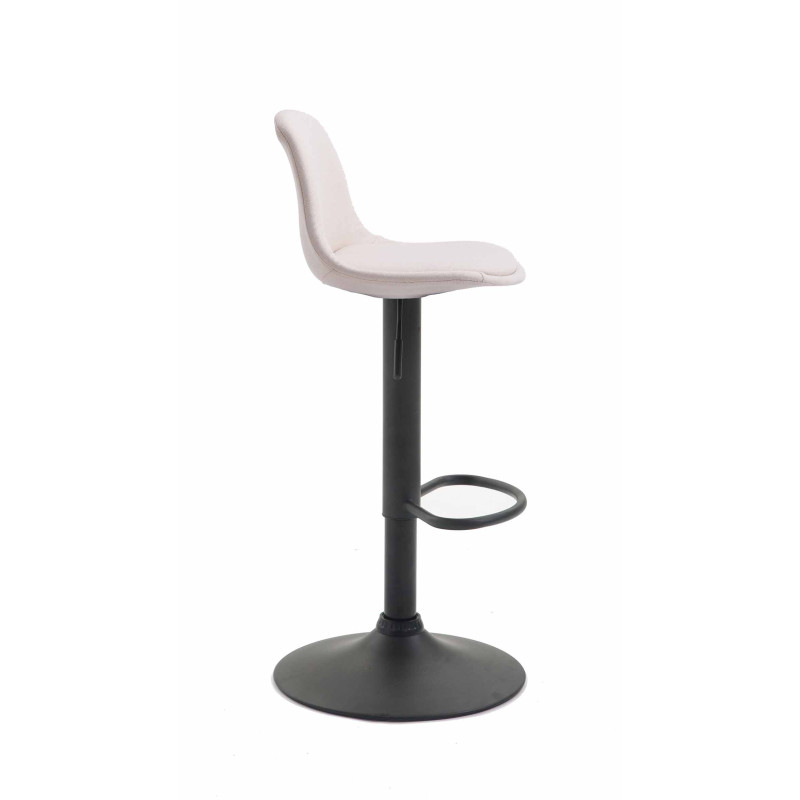 Tabouret de bar Kiel, tissu crème