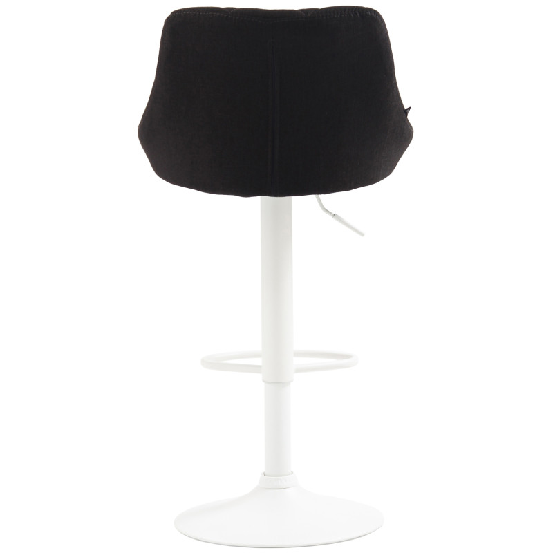 Tabouret de bar Lazio en tissu gris foncé