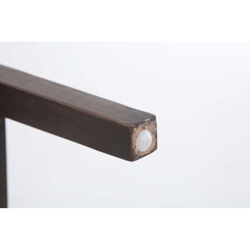 Lot de 2 tabourets de bar Louise en tissu antique crème