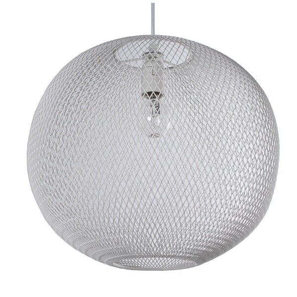 Suspension Alexandra House Living Blanc Métal 60 W 40 x 34 x 40 cm