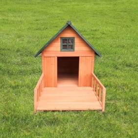 Niche en sapin LAIKA - 96x150x110cm - Pour chien - Bois