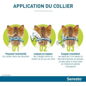 SERESTO Chat Collier Anti-Puces et Anti-Tiques - Protection 7a 8 mois