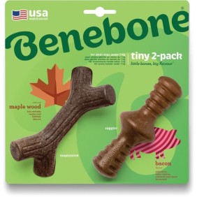 Benebone Lot de 2 jouets a m‚cher pour petits chiens