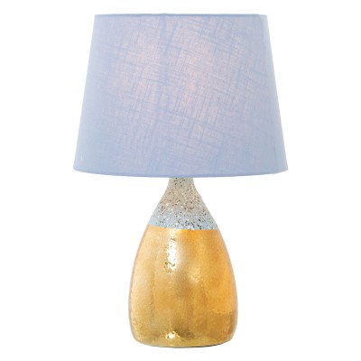 Lampe de bureau Alexandra House Living Bleu Doré Céramique 60 W 13 x 26 x 13 cm