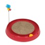 CAT IT Cuircuit 3 en 1 avec balle et planche a griffer - ÿ 36 cm - Rouge - Pour chat