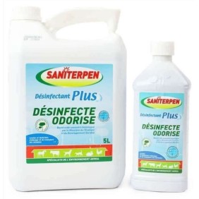 SANITERPEN - DÈsinfectant Plus Fraicheur Verte 5L. BactÈricide concentrÈ