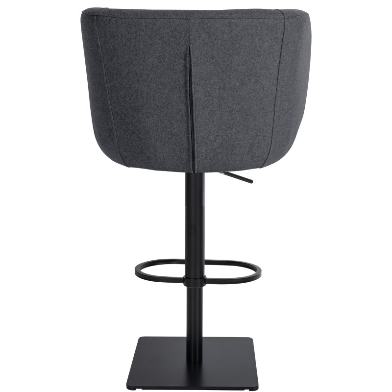 Tabouret de bar Gambo B en feutre gris